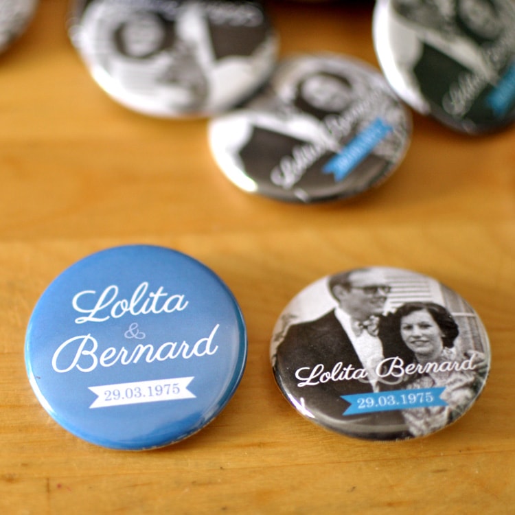 Badge anniversaire 40 ans de mariage
