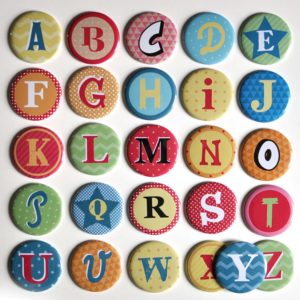 Magnets alphabet lettres prénom enfant
