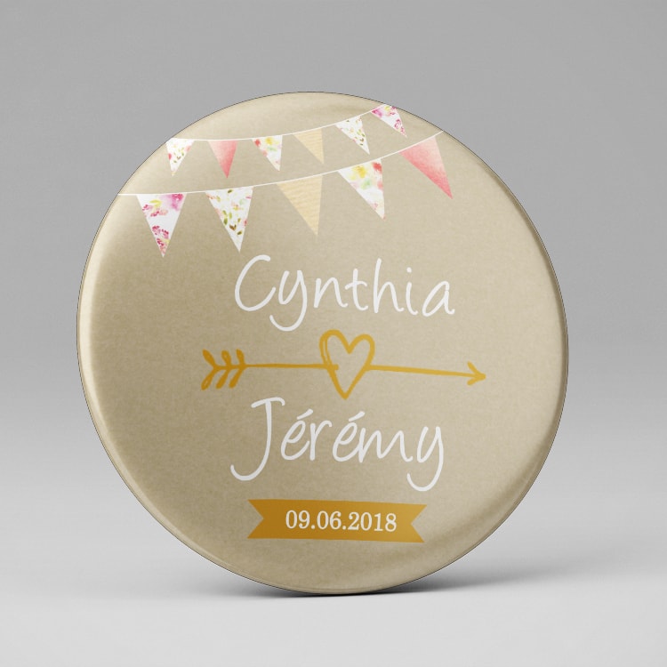 Magnet aimant save the date mariage