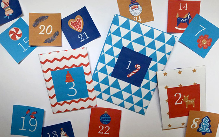 DIY Calendrier de l'avent gratuit à imprimer