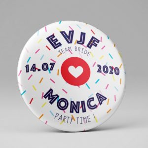 Badge EVJF / Souvenir / Thème coloré