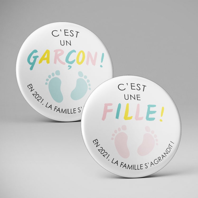 Magnet Cadeau Annonce Sexe Bebe Fille Ou Garcon